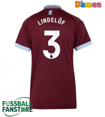 Aston Villa Victor Lindelof #3 Replik Heimtrikot Damen 2026-27 Kurzarm